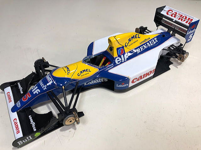 ●フジミ1/20ウイリアムズFW-14BイギリスGP初回限定シートベルトエッチング付き フジミ １／２０ ウィリアムズＦＷ１４Ｂ ルノーイギリスＧＰ１９９２